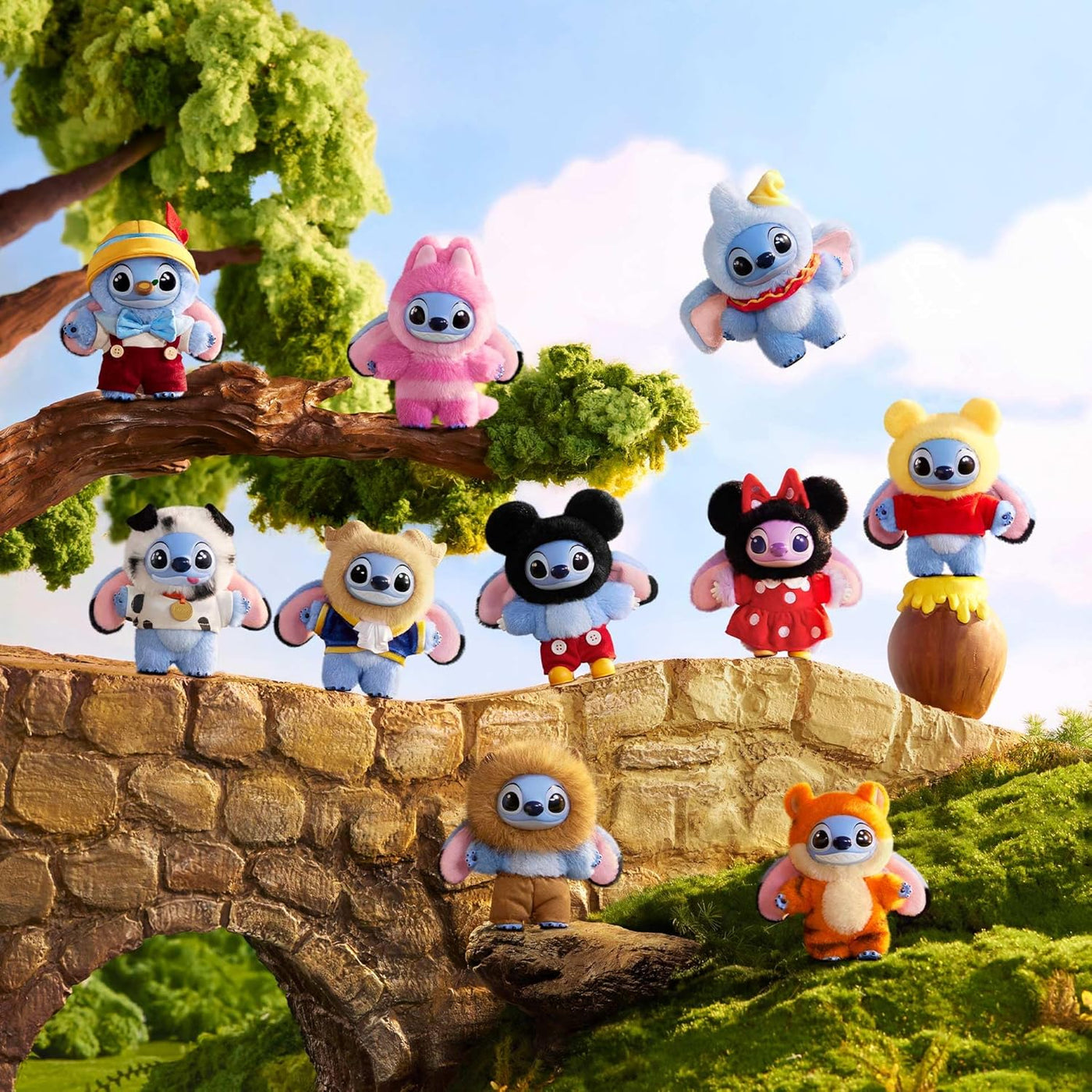 POP MART Stitch Adventure Series - Llavero de caja ciega, juego com...