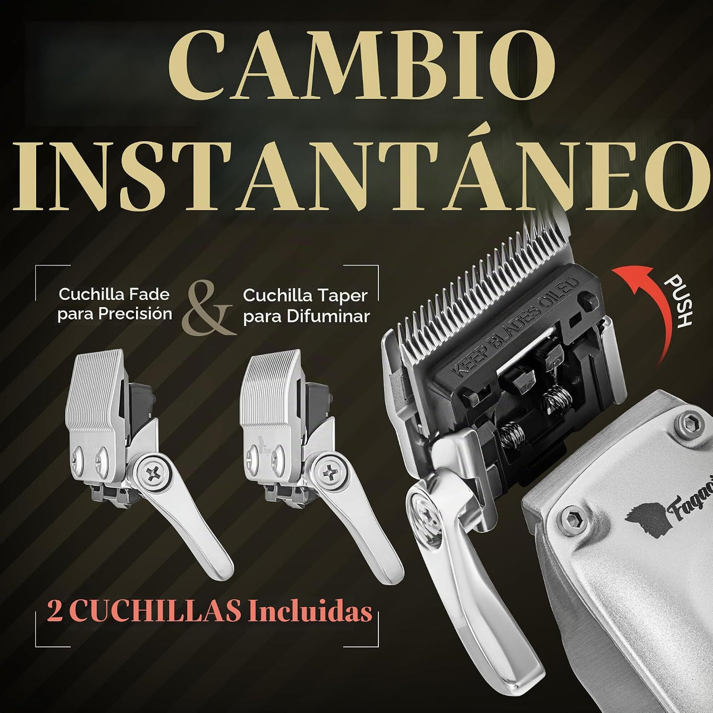 Fagaci Cortadora de pelo profesional para hombres, kit de peluquero...