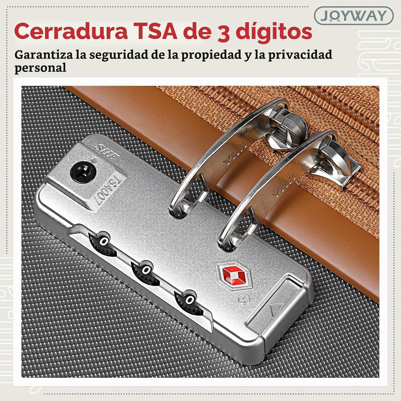 Joyway Juego de equipaje expandible de 5 piezas, maleta de viaje li...