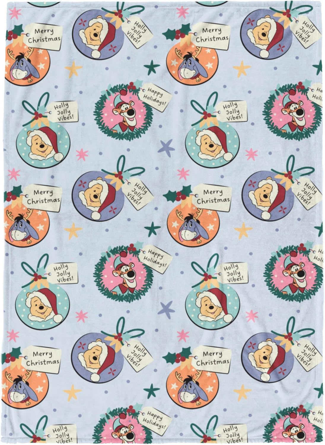 Jay Franco Manta de felpa de Navidad para niños, 50 x 70 pulgadas,...