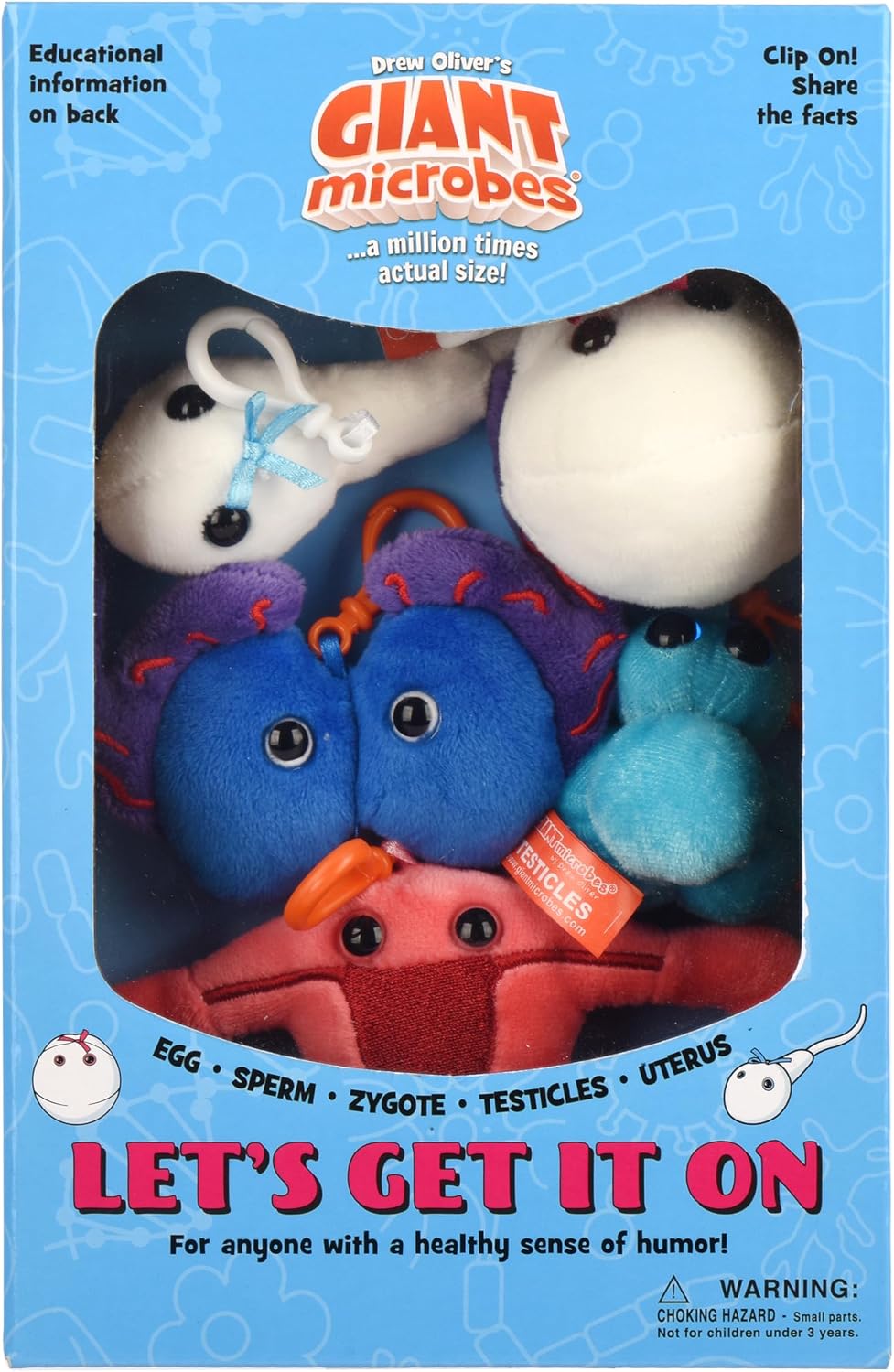 GIANT MICROBES Caja de regalo temática Let\u2019s Get it On, divert...