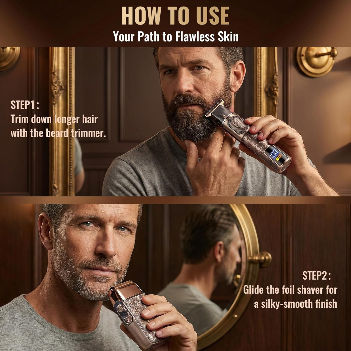 Ufree Afeitadora de papel y recortadora de pelo de barba, maquinill...