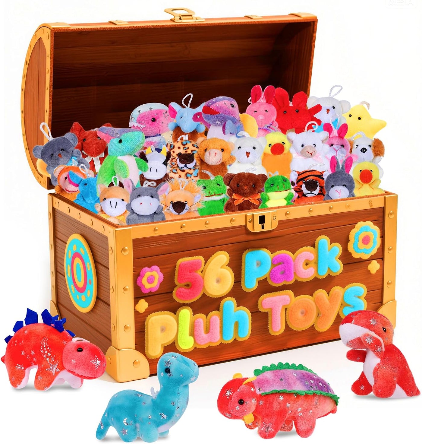 Destlife Paquete de 56 pequeños animales de peluche a granel, mini...