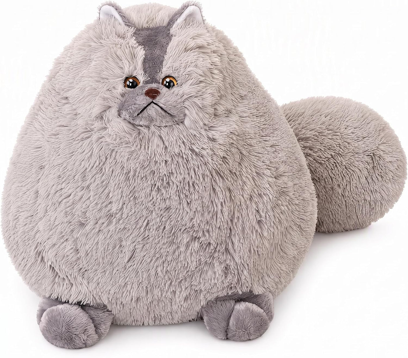 Winsterch - Peluche de gato gris gigante, 20 pulgadas | Lindo jugue...