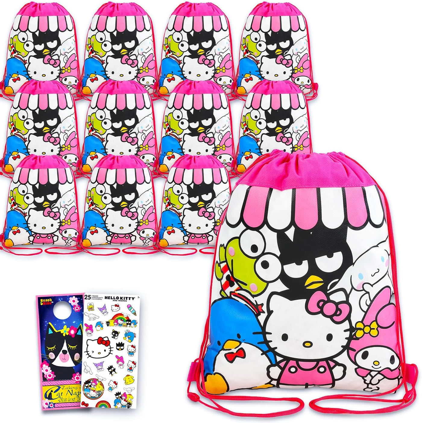 SANRIO Hello Kitty and Friends - Juego de bolsas de recuerdo de fie...