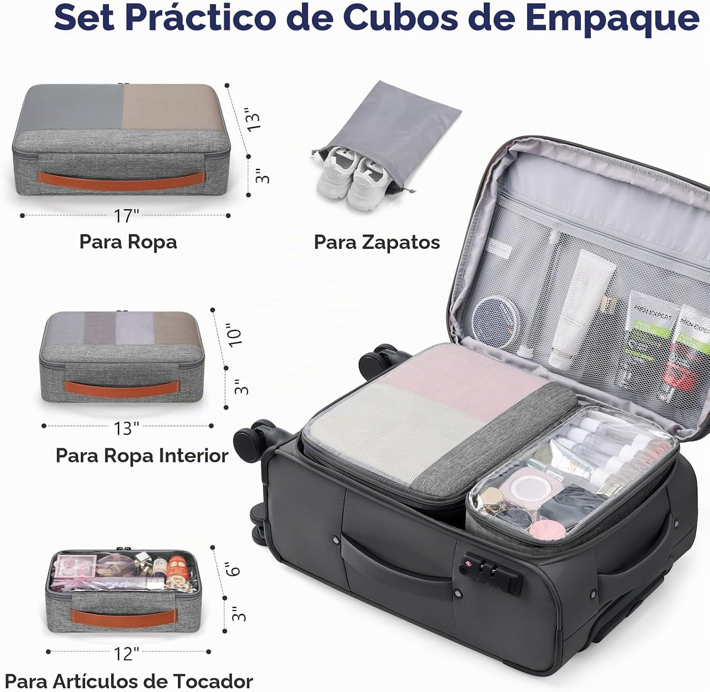 Softside - Maleta de mano expandible con apertura superior de 20 pu...