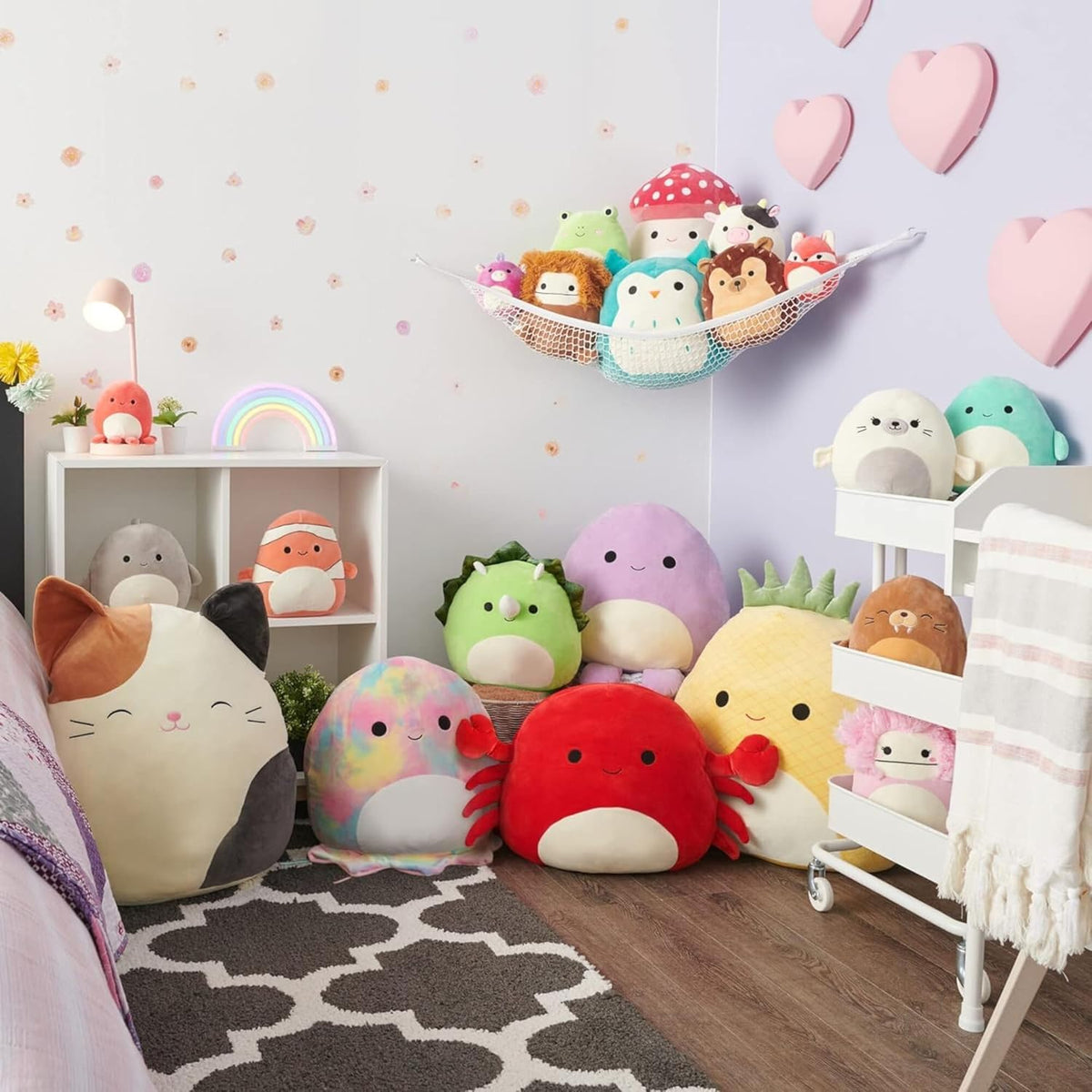 Squishmallows Peluche original de Disney de 12 pulgadas con corazon...