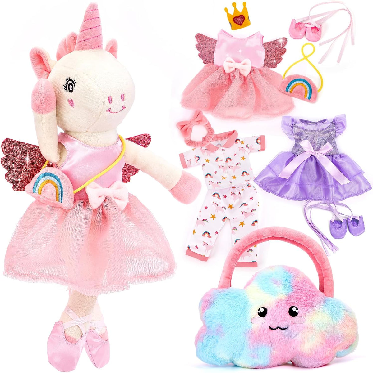 Juguetes de unicornio para niñas de 4 a 6 años, muñeca de bailarina...