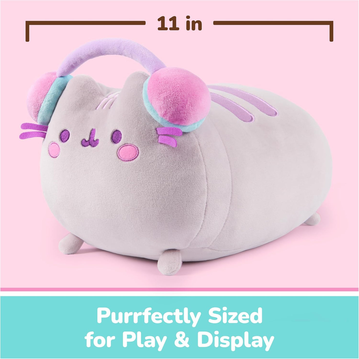 GUND Pusheen Gamer Squisheen - Juguete esponjoso de peluche, juguet...
