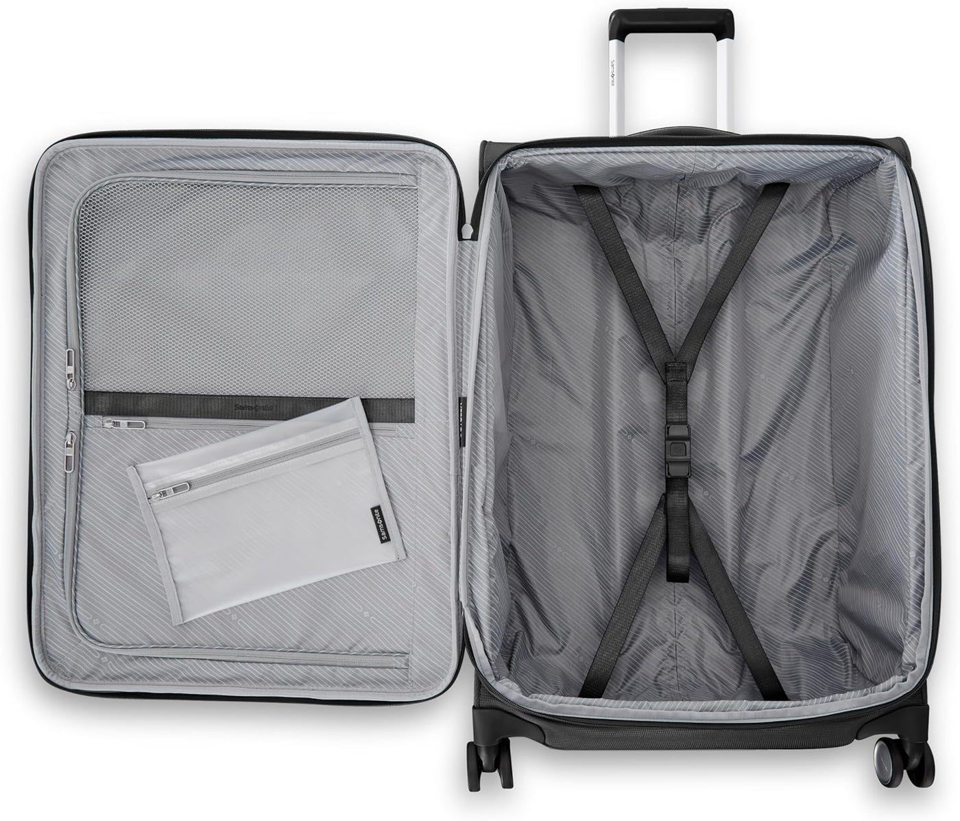 Samsonite UpLIFT Equipaje Liviano de Lado Blando Expandible, Negro