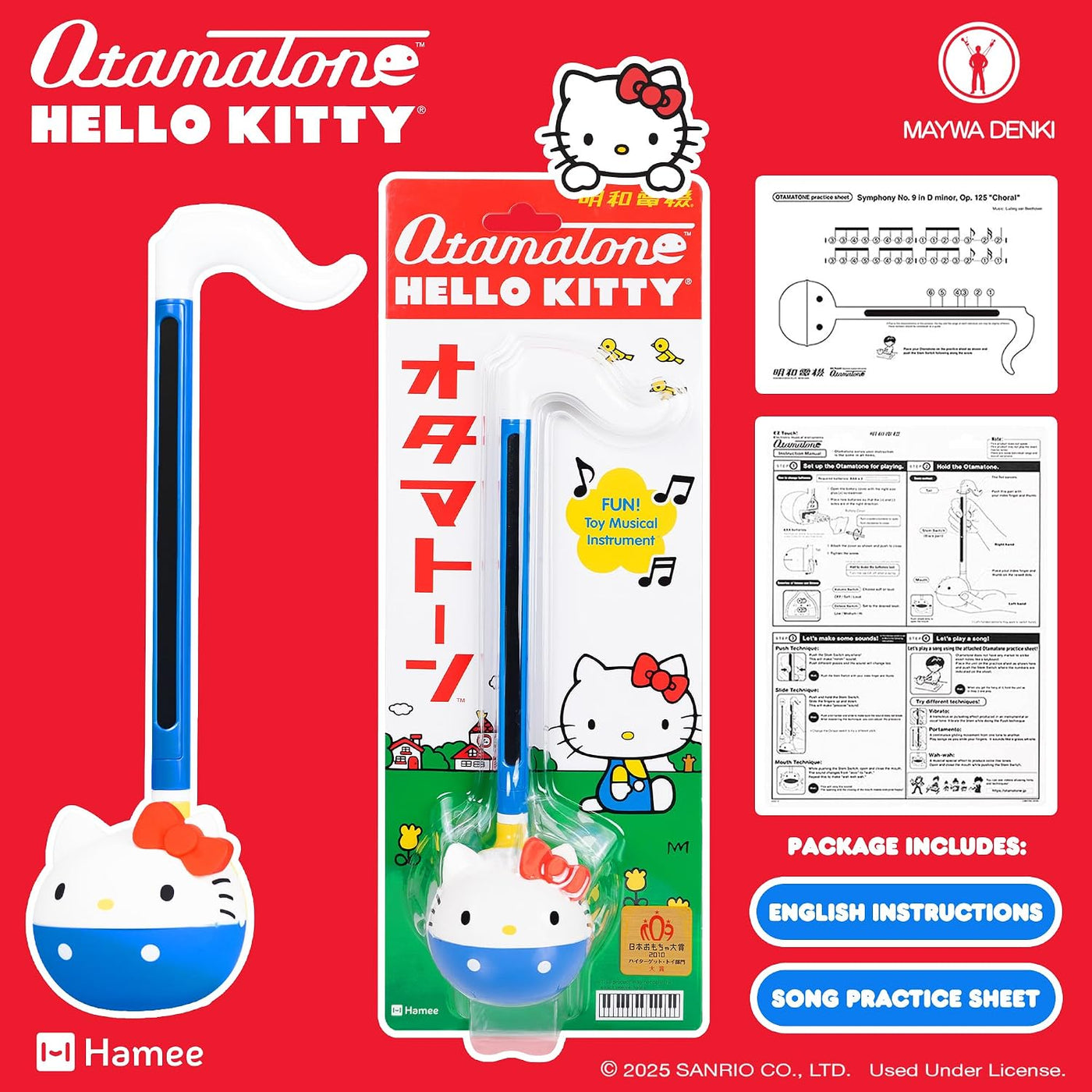 Otamatone Sanrio Sintetizador Japonés Instrumento Musical Juguete -...