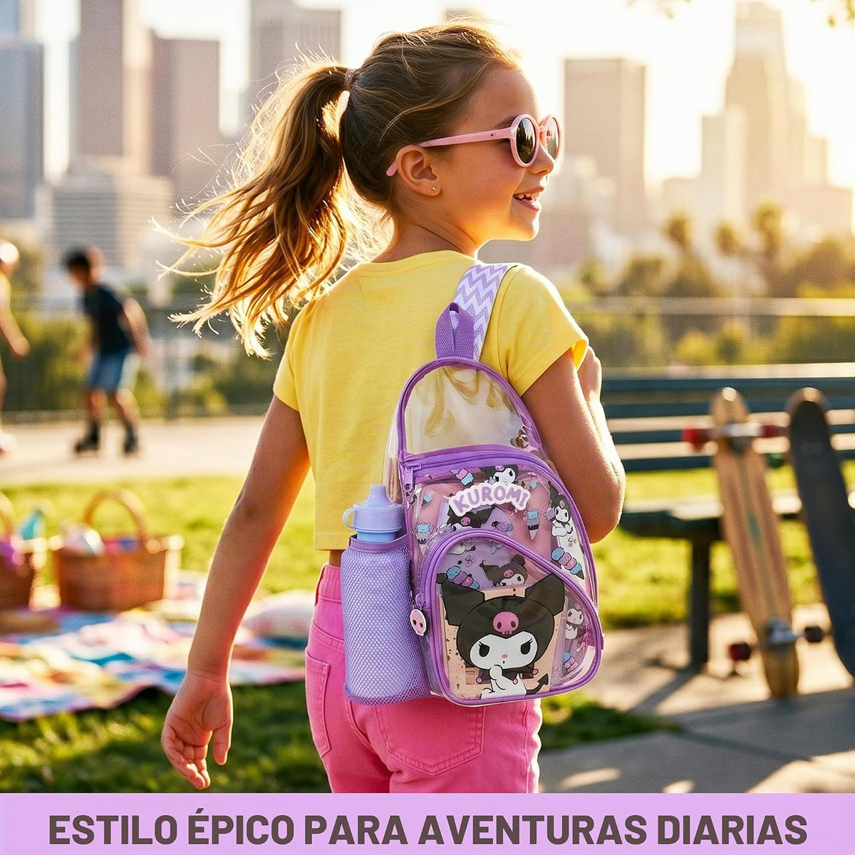 Get Trend Hello Kitty | Kuromi | Cinnamoroll - Bolso cruzado transp...