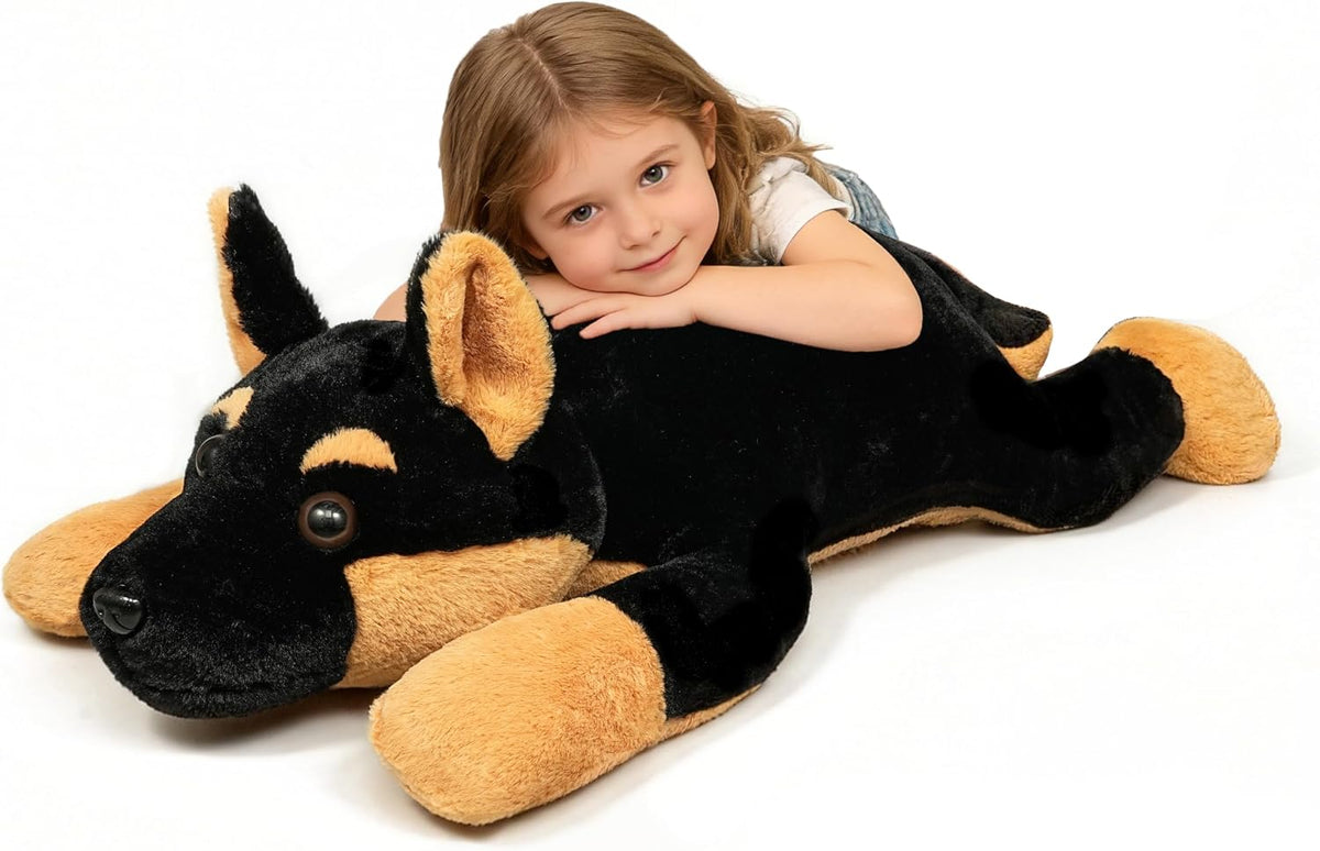 ZBLX Peluche de perro pastor alemán gigante, animal de peluche gran...