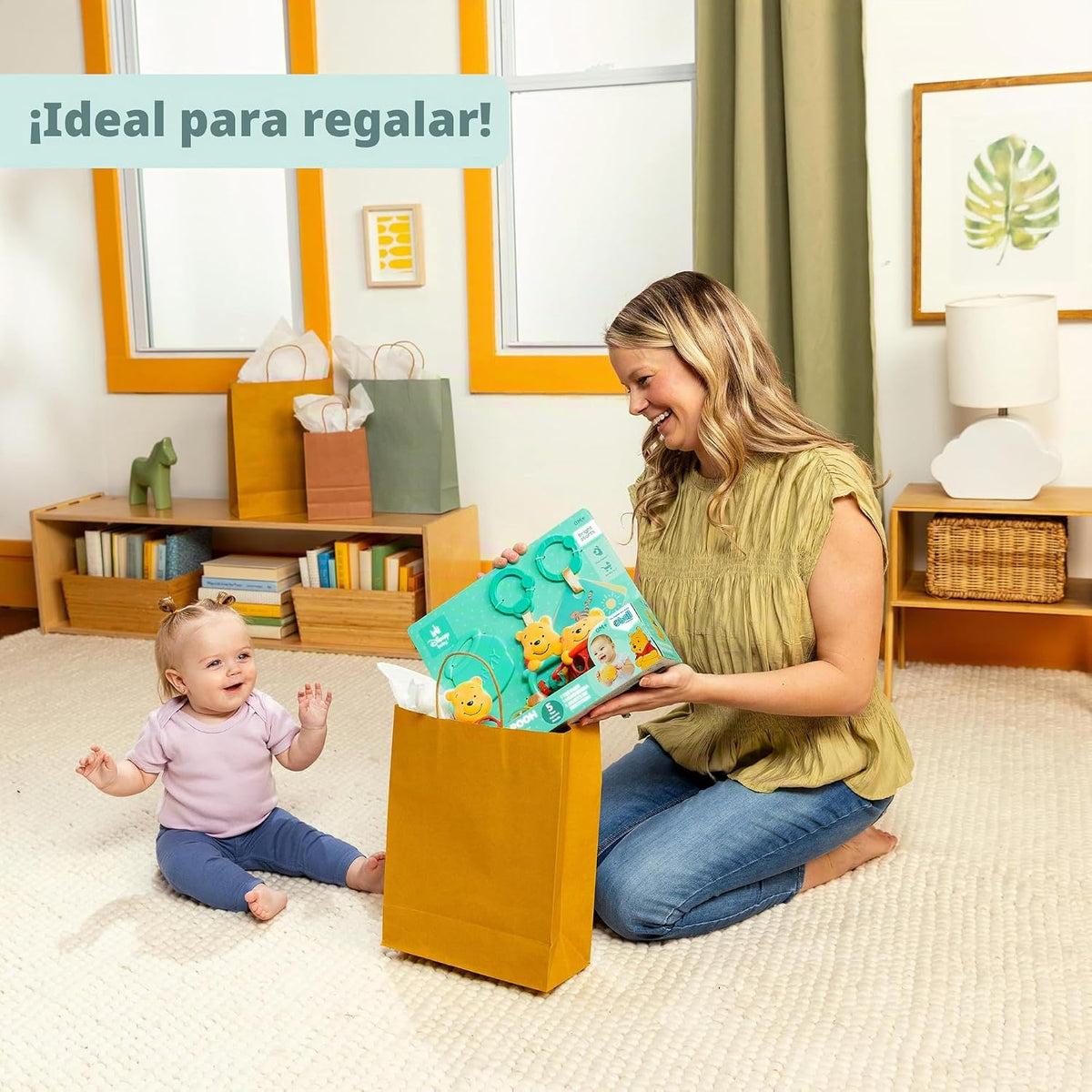 Bright Starts Disney Baby Winnie The Pooh Silly Ole - Juego de rega...