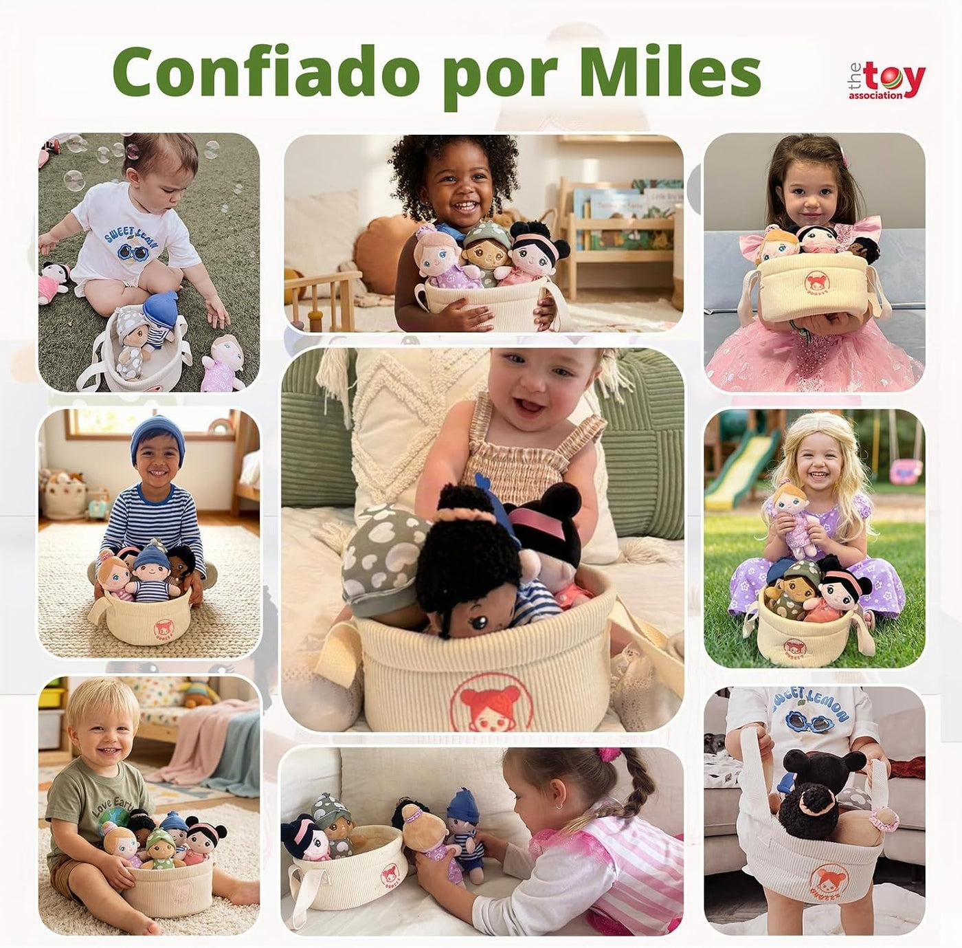 OUOZZZ Muñecas suaves para bebé, juego de 5 muñecas multiculturales...