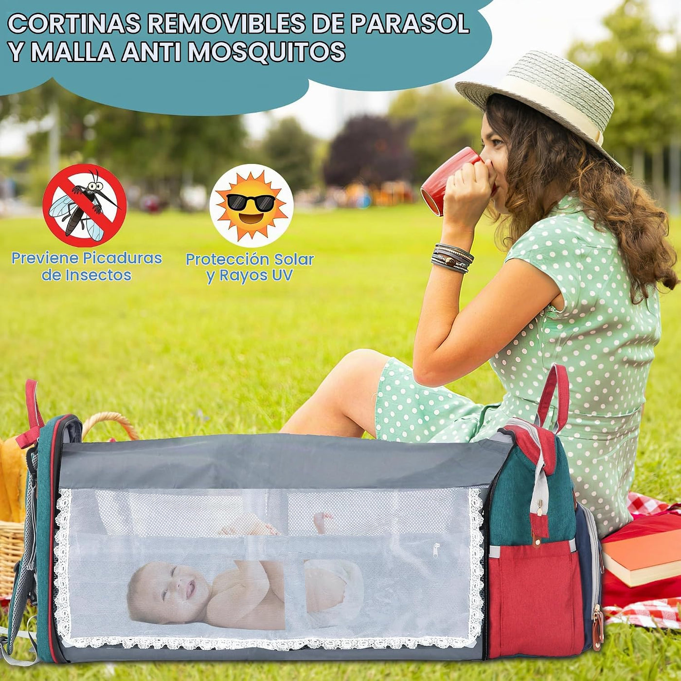 Shengmeister Mochila Bolsa de Pañales, Bolsa de Pañales para Bebé,...