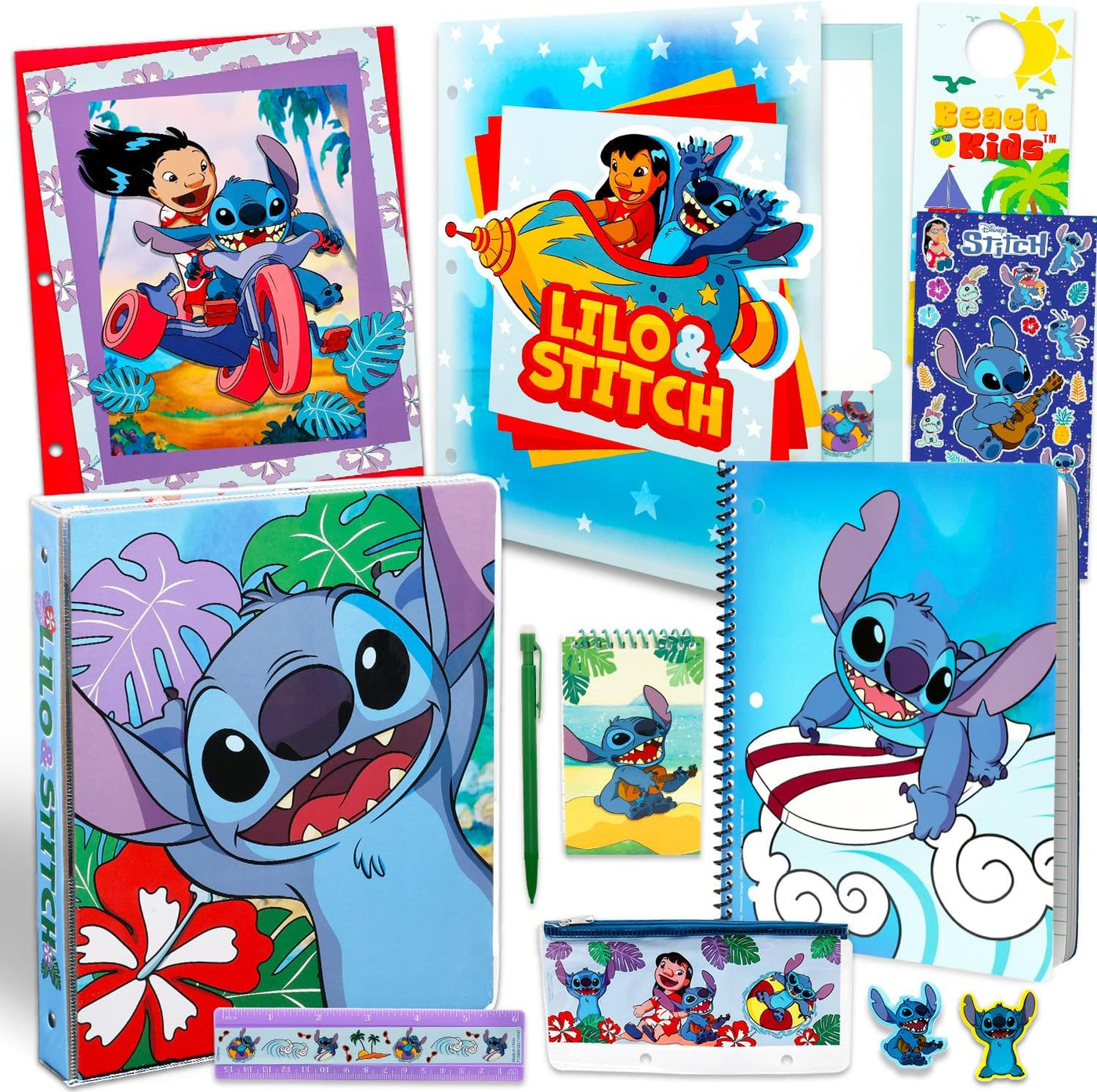 Carpetas de puntada para la escuela, el paquete de carpetas Disney...