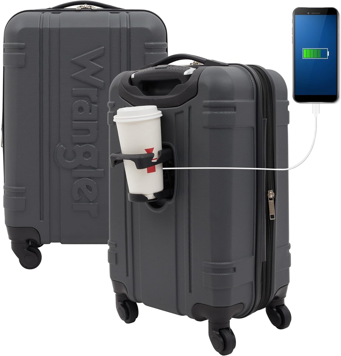 Equipaje rígido Wrangler Astral, maleta de 20 pulgadas para equipaj...