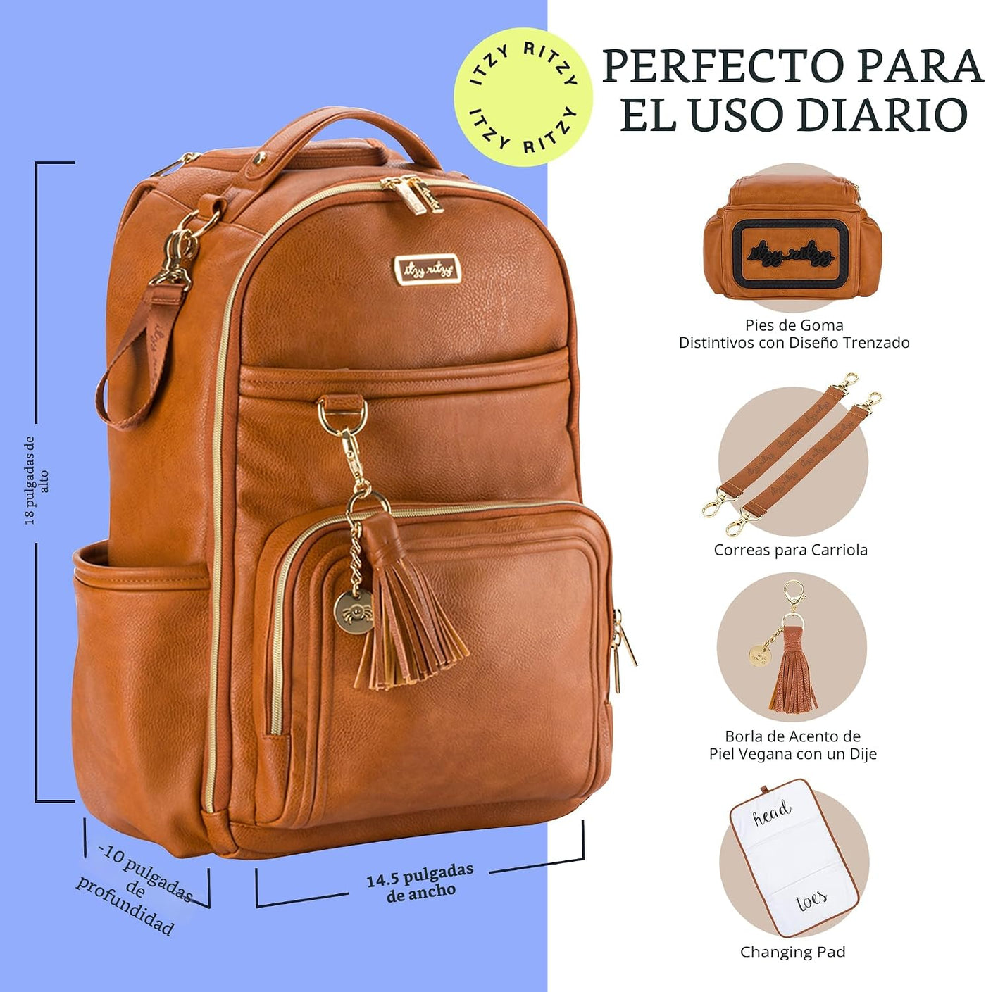 Itzy Ritzy Mochila para Pañales \u2013 Mochila para Pañales de Bebé...