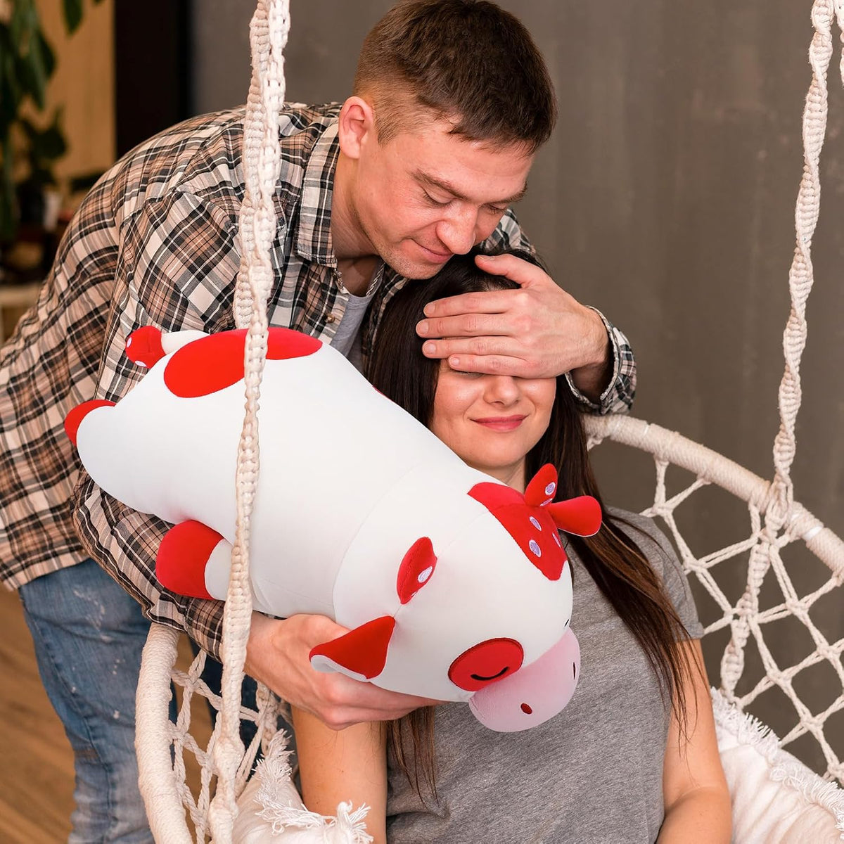 Auspicious beginning Peluche de Vaca Hongo Gigante de 30''...