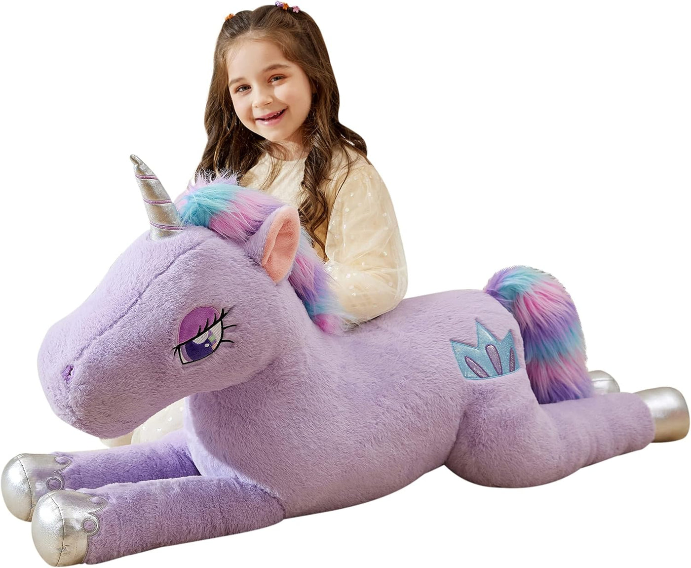 IKASA Animal de Peluche de Unicornio Gigante, Juguetes Suaves Grand...