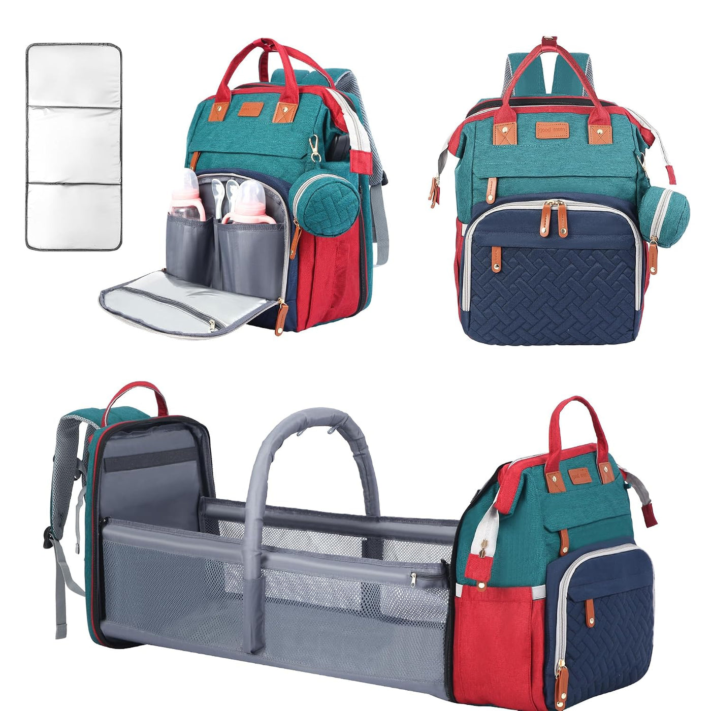 Shengmeister Mochila Bolsa de Pañales, Bolsa de Pañales para Bebé,...