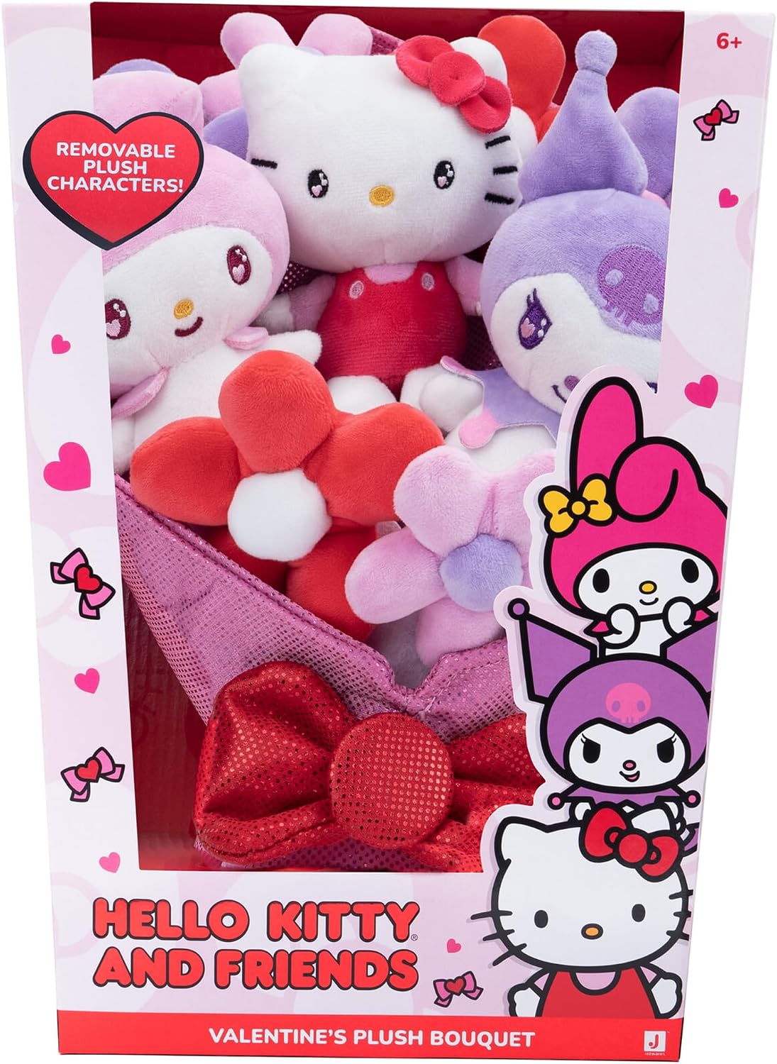 Jazwares Hello Kitty and Friends - Ramo de felpa de 12 pulgadas, 9...