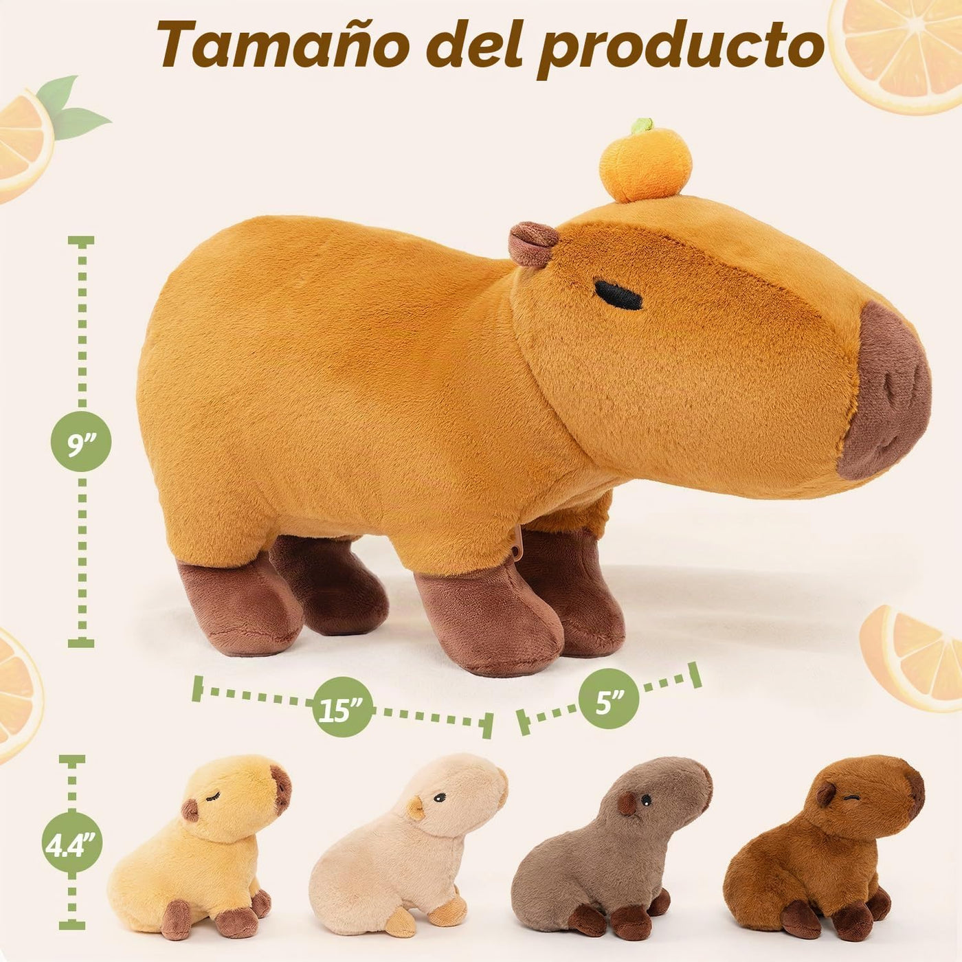 OUOZZZ - Juguete de peluche Capybara, 5 en 1, animal de peluche gra...