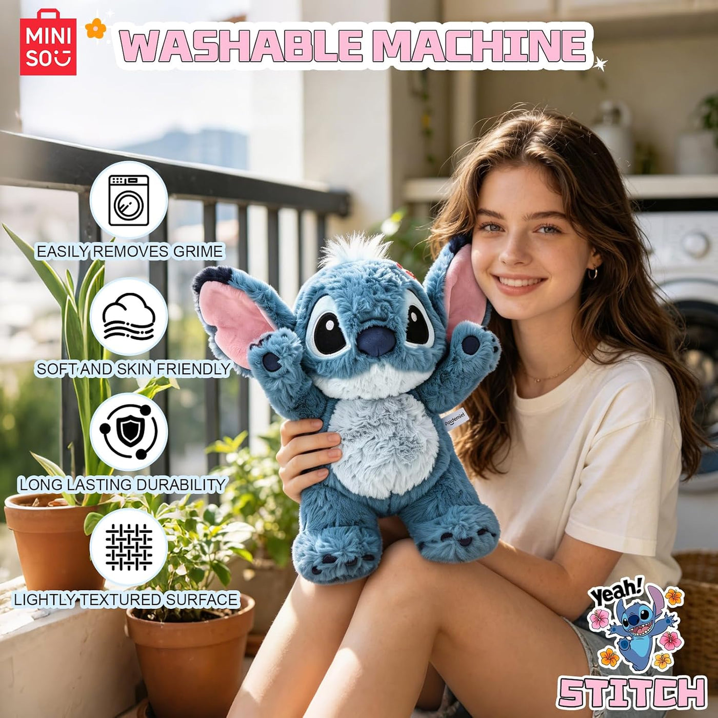 MINISO Disney Stitch - Juguete de peluche Lilo & Stitch, colecc...