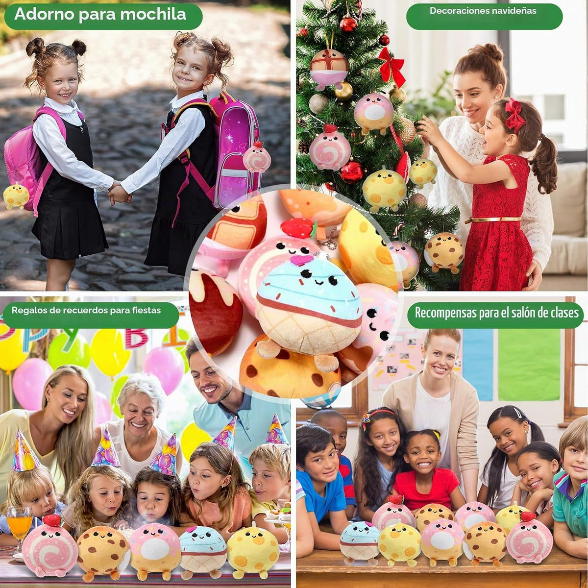 Libima - 9 animales de peluche pequeños a granel, postres | Pequeño...