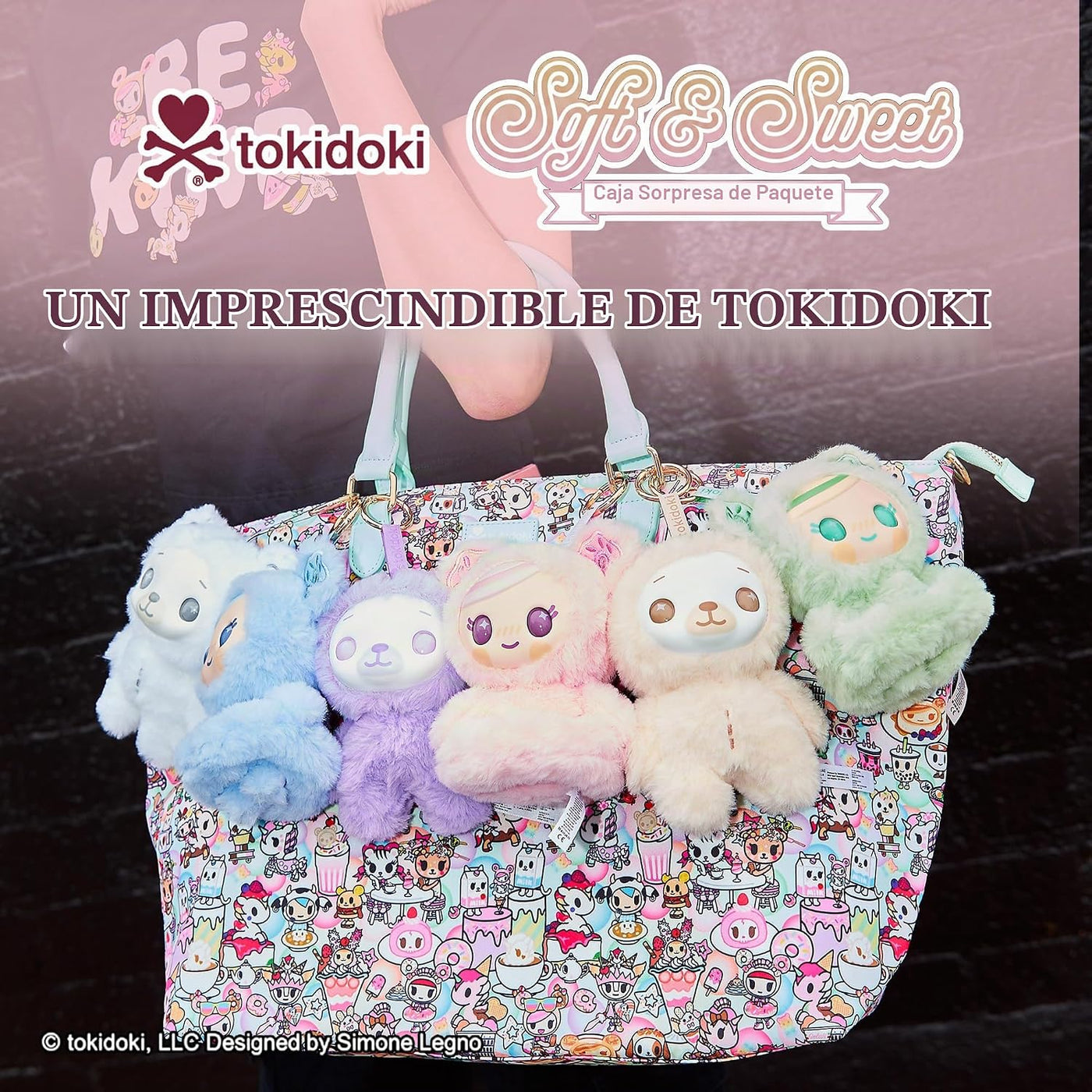 tokidoki™ - Caja ciega de felpa de vinilo suave y dulce - Peluches...