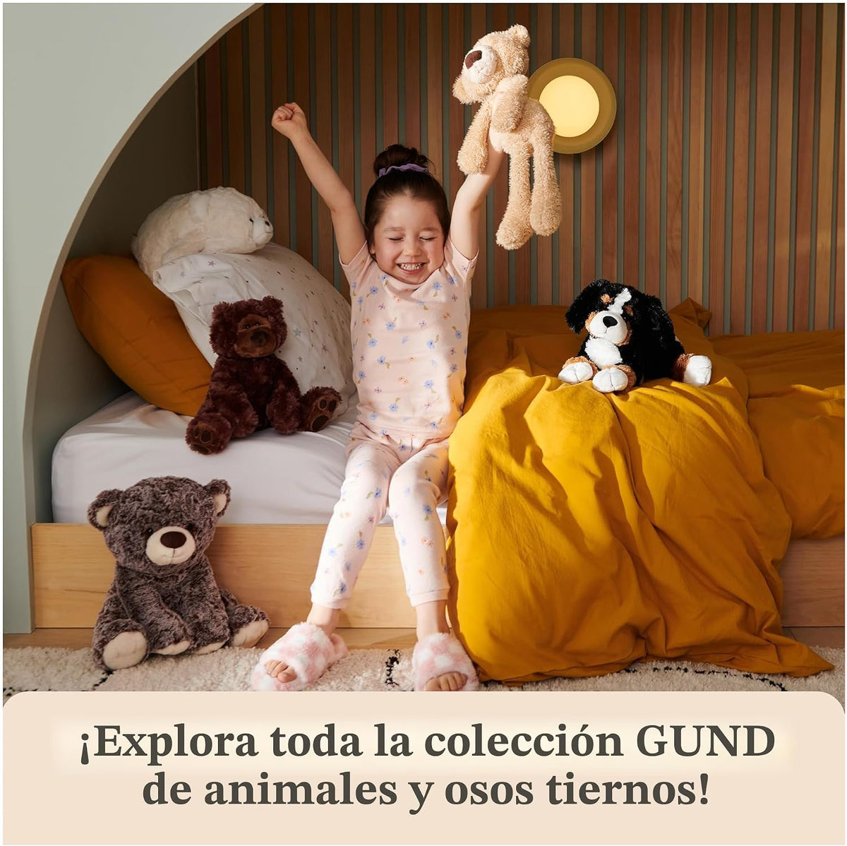 GUND Bootsie English Blue - Peluche de gatito de 9 pulgadas para ma...