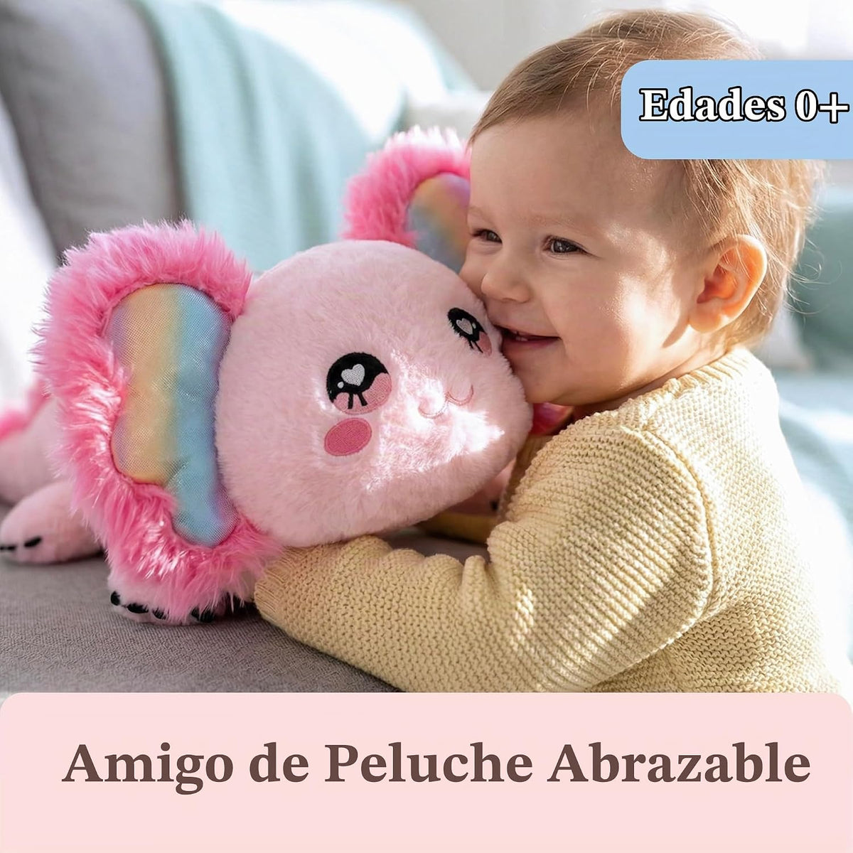 IKASA Peluche de Axolotl Grande, Animal de Peluche Suave Jumbo, 18&...