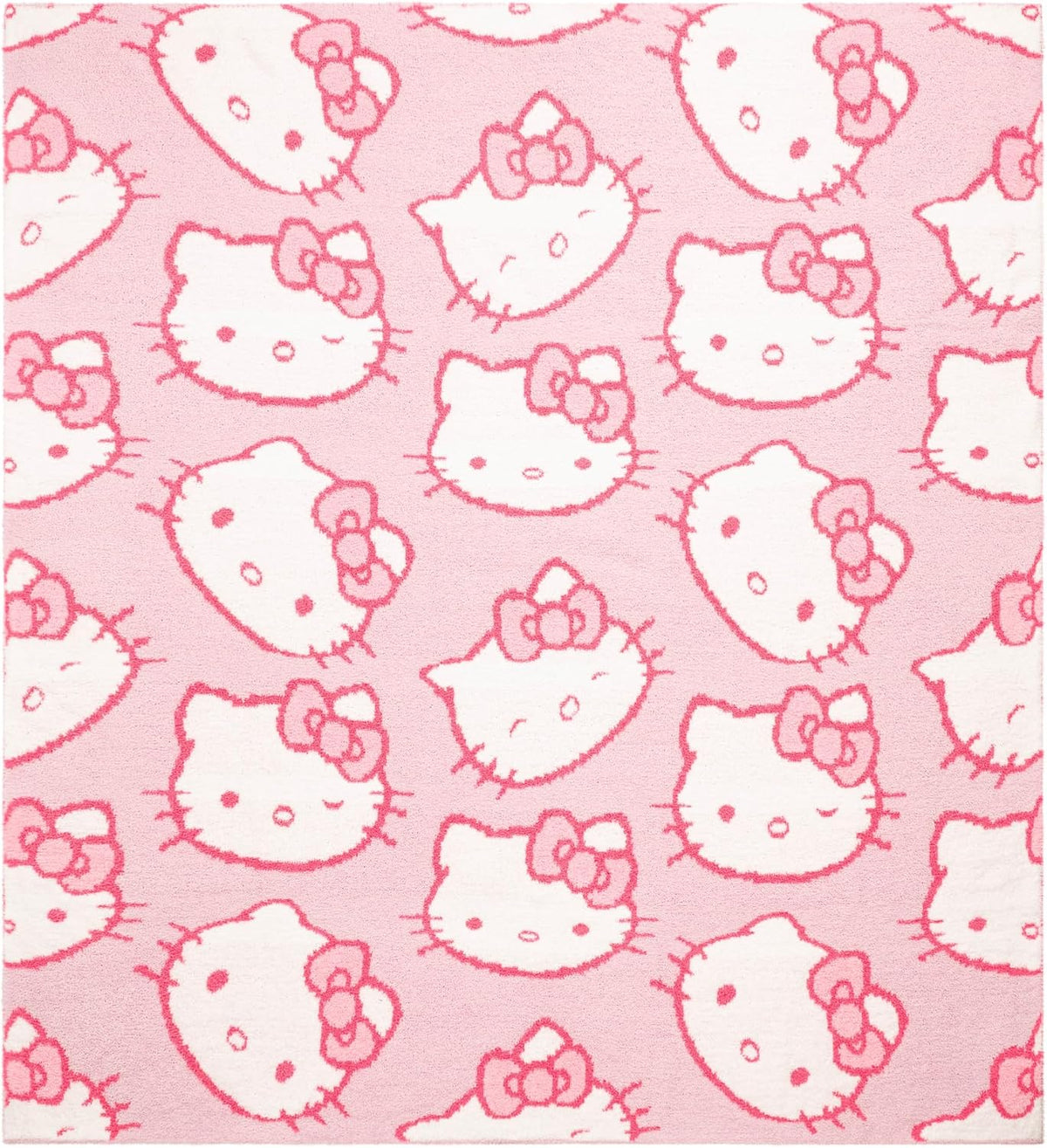 Jay Franco Hello Kitty - Manta mullida de punto de plumas, color ro...