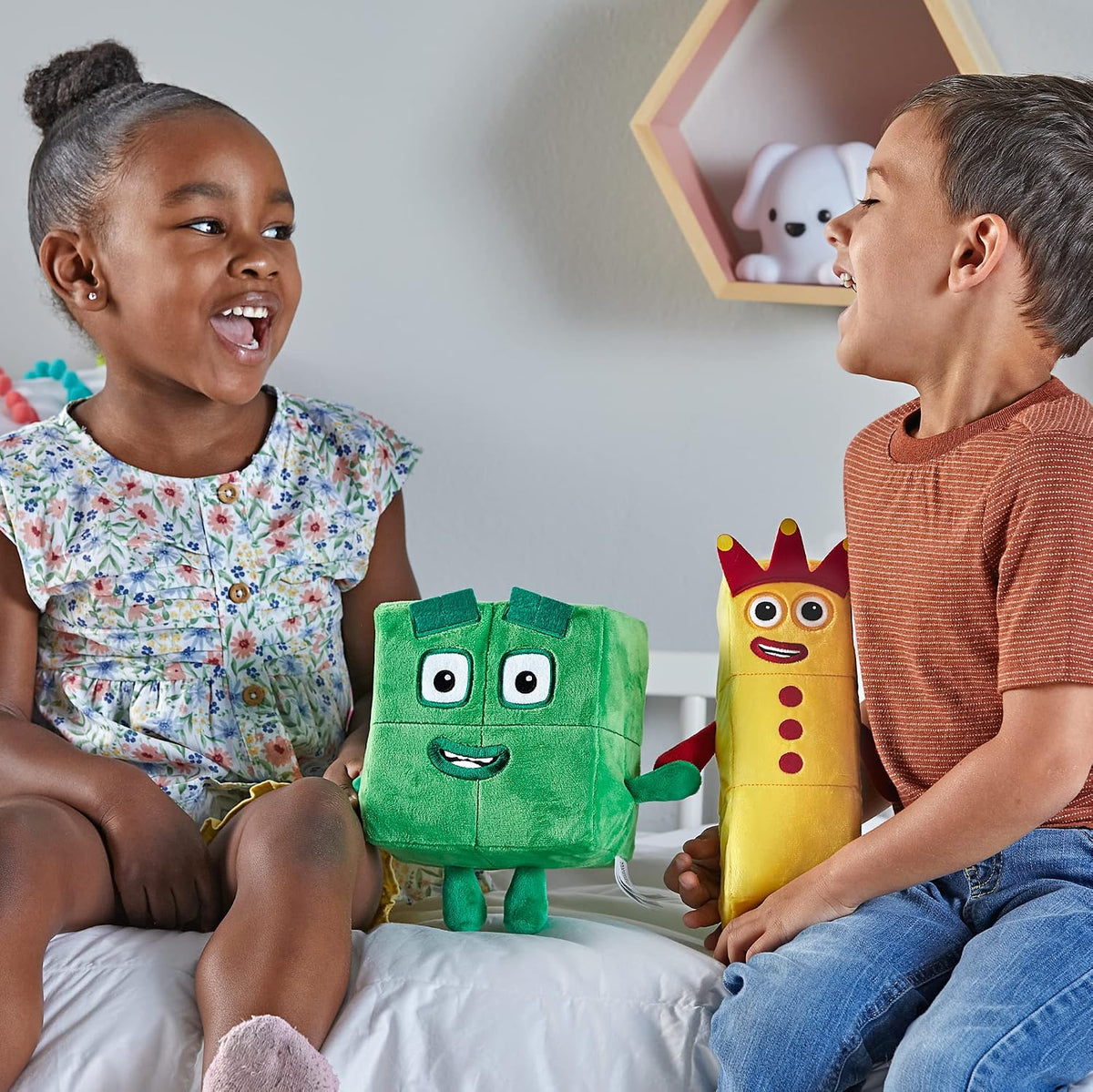 hand2mind Numberblocks Tres y Cuatro Compañeros Juguetones, Juguete...