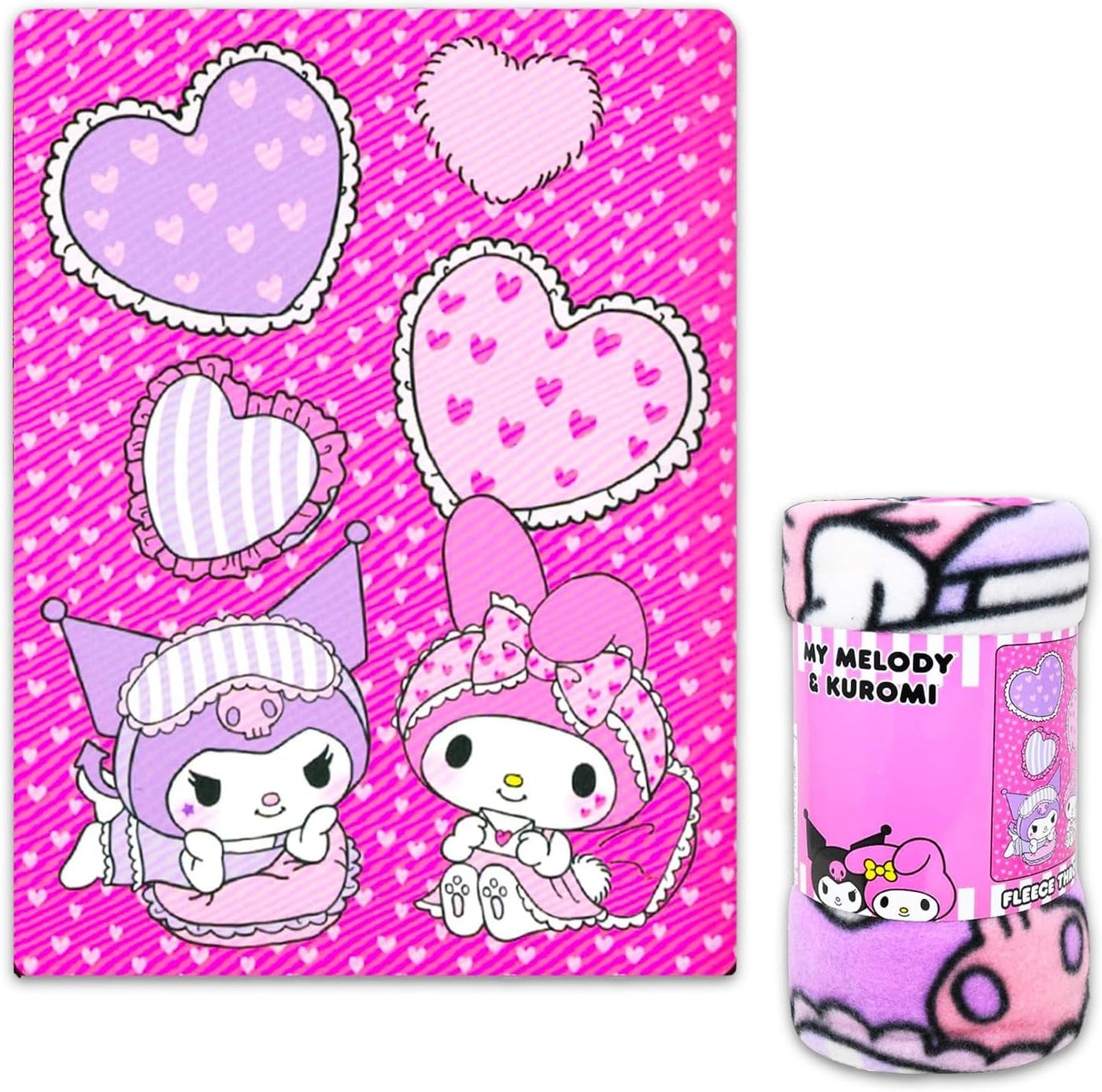 Sanrio Juego de manta de forro polar, paquete de manta My Melody y...