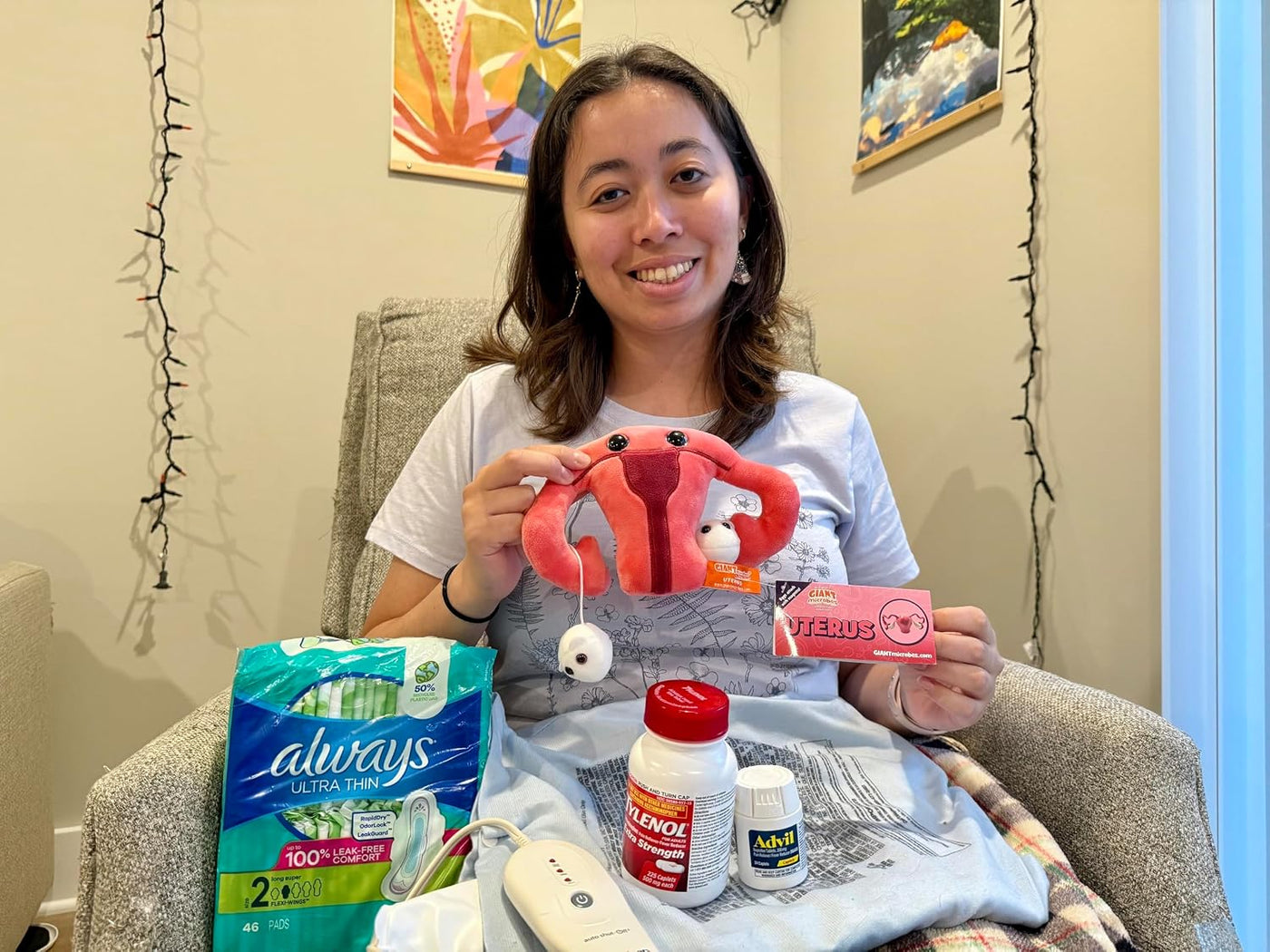 GIANT MICROBES Uterus Plush Get Well Set de regalo \u2013 Incluye j...
