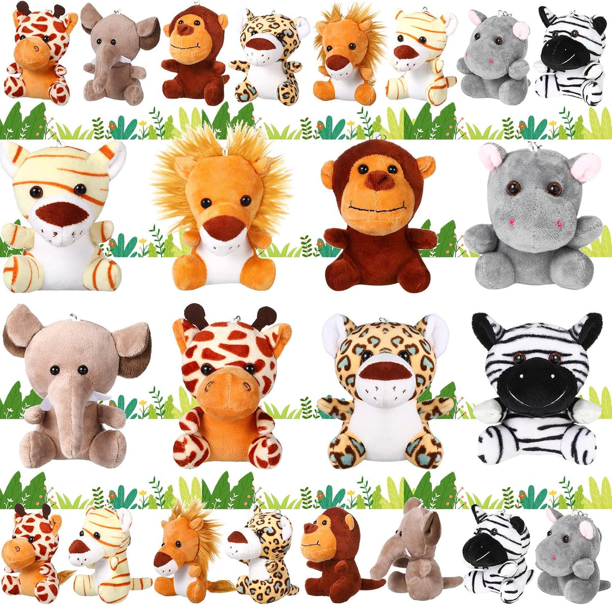 HyDren 24 piezas de mini animales de peluche del bosque a granel de...