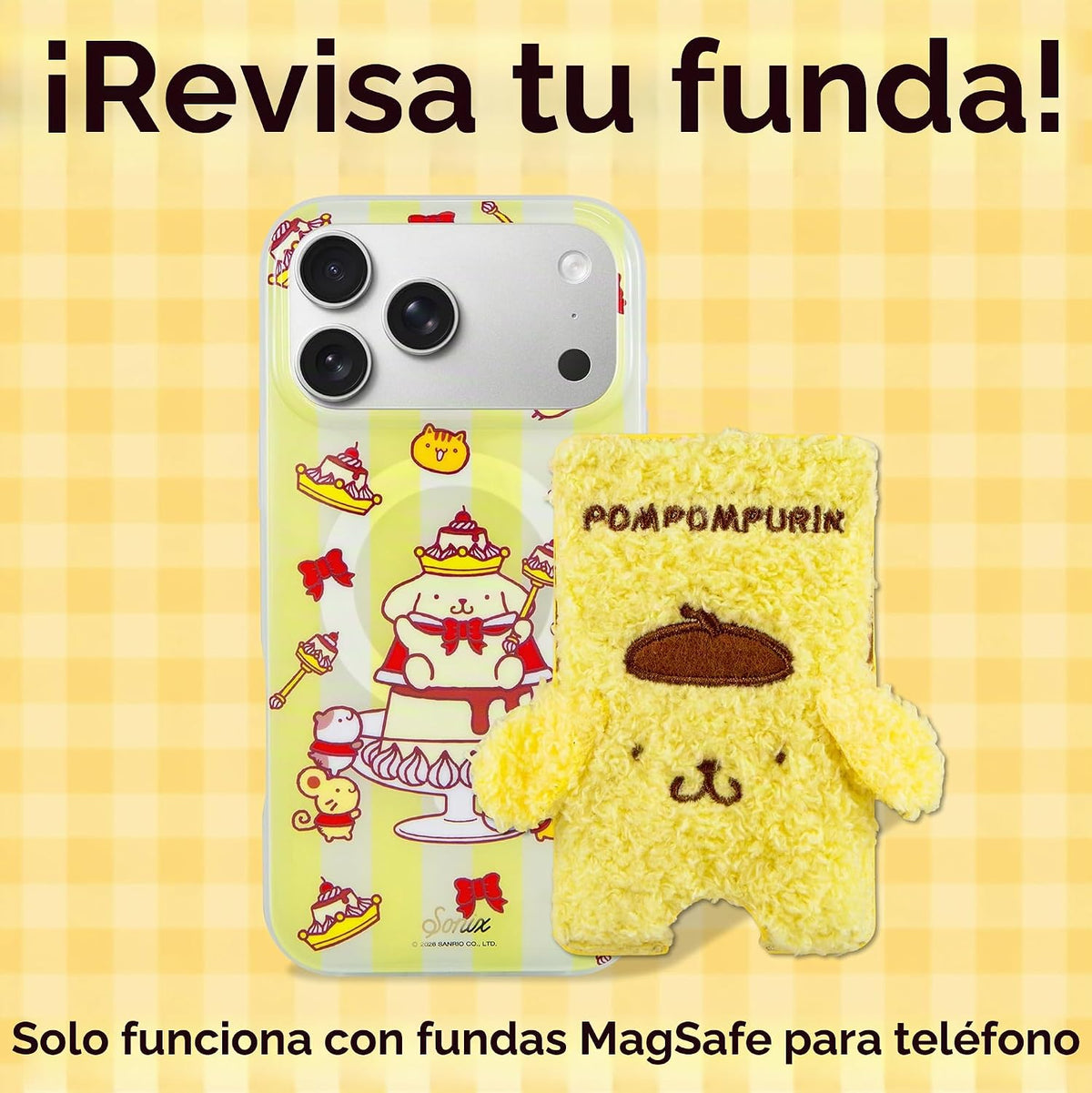 Sonix Cartera magnética de felpa para teléfono | Lindo tarjetero pa...