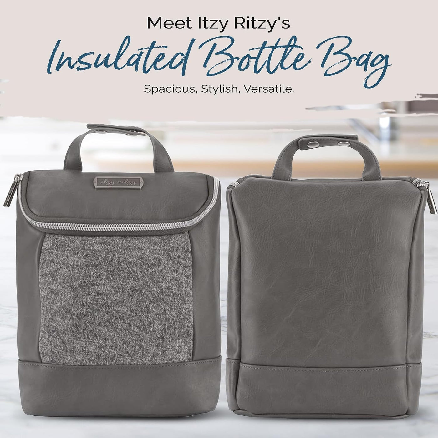 Itzy Ritzy Bolsa aislada para botellas, mantiene las botellas calie...