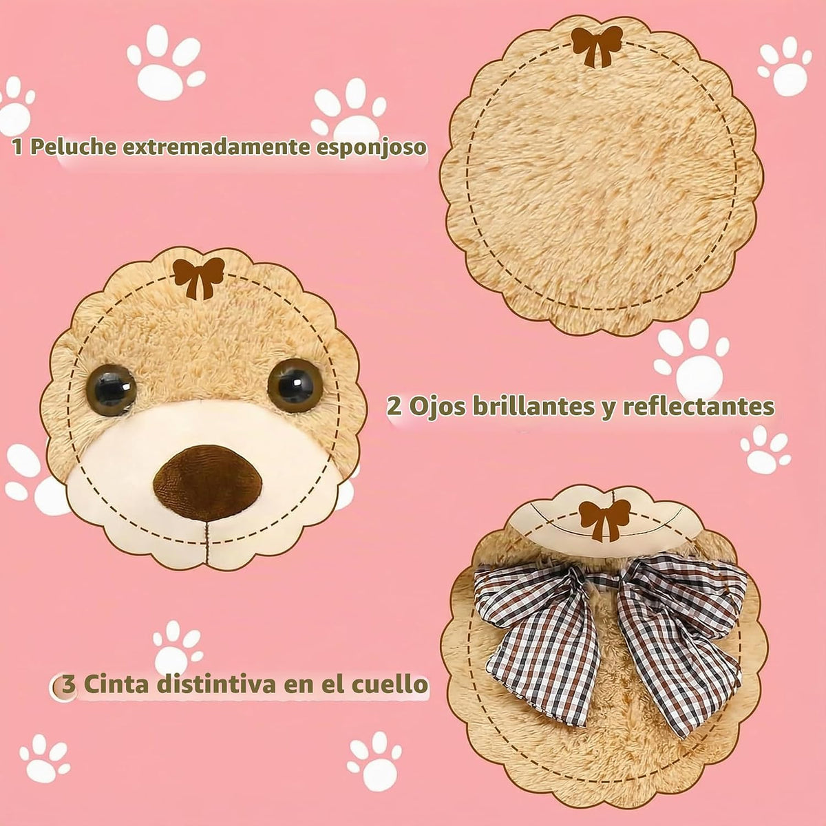 pelzutm Oso de peluche grande marrón gigante de 47 pulgadas, animal...