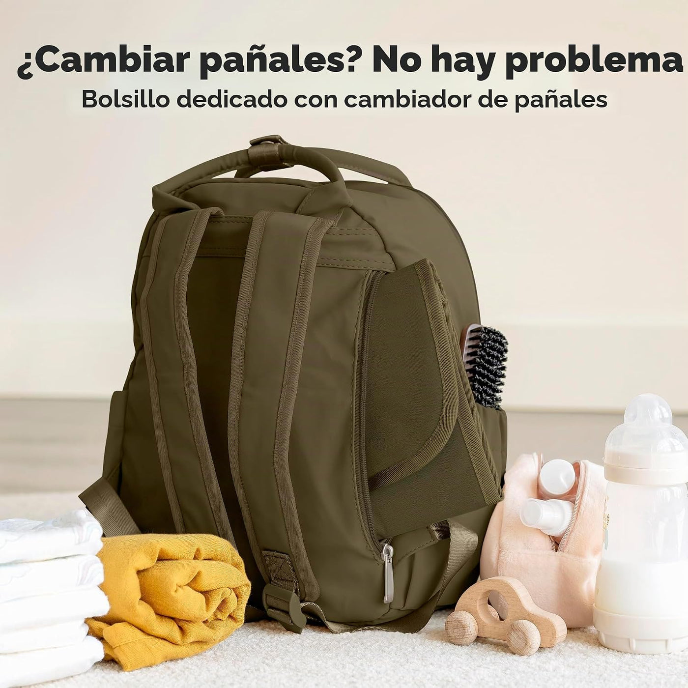 KeaBabies Mochila para pañales, mochilas de viaje para pañales (oli...
