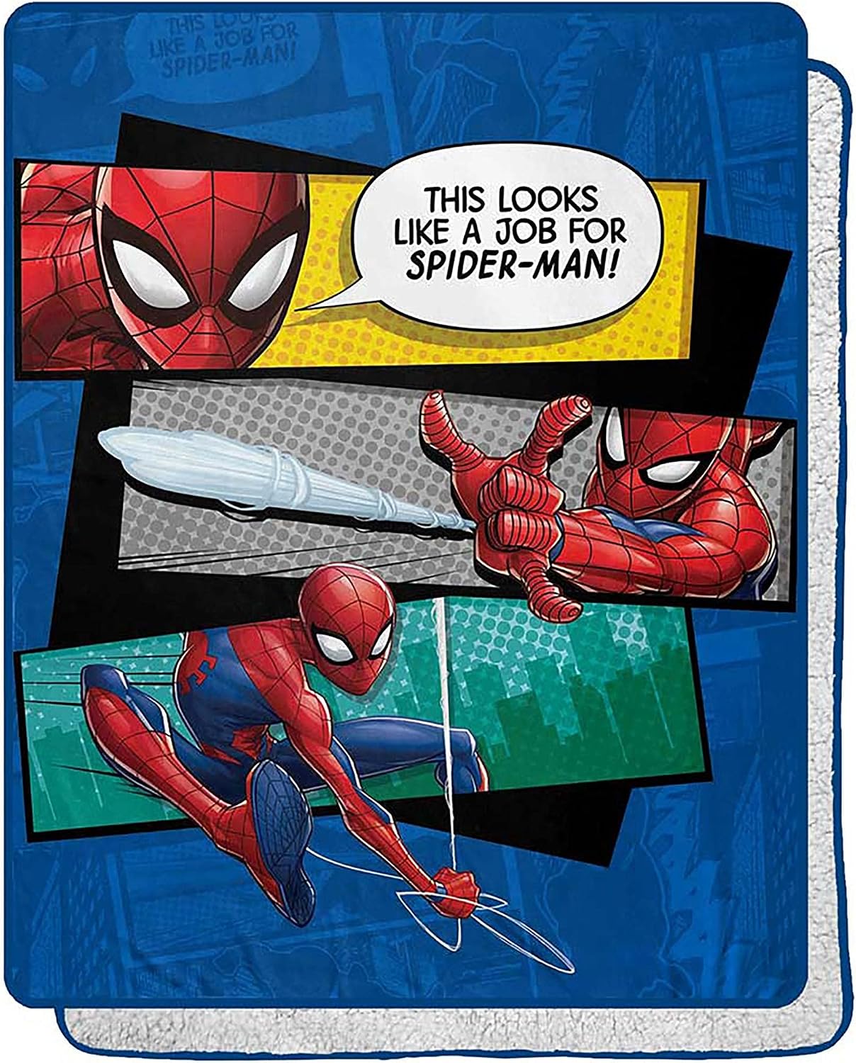 Northwest Spider-Man - Manta Sherpa de seda táctil, 40 x 50 pulgada...
