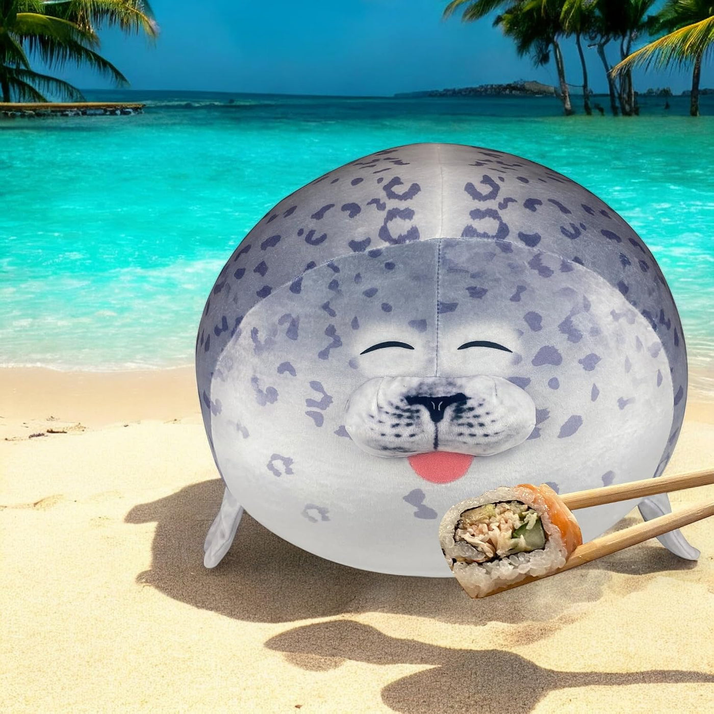 Pineapple Almohada de Peluche de Foca, Peluche Gigante de Animal de...