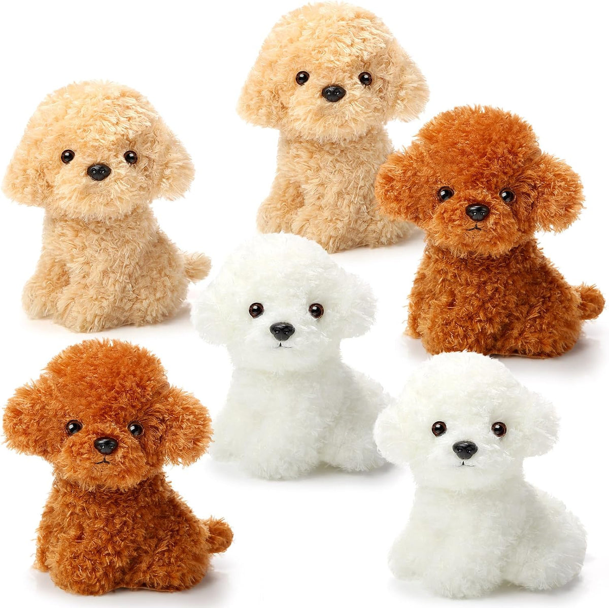 Harrycle - 6 animales de peluche para perros de 8 pulgadas a granel...