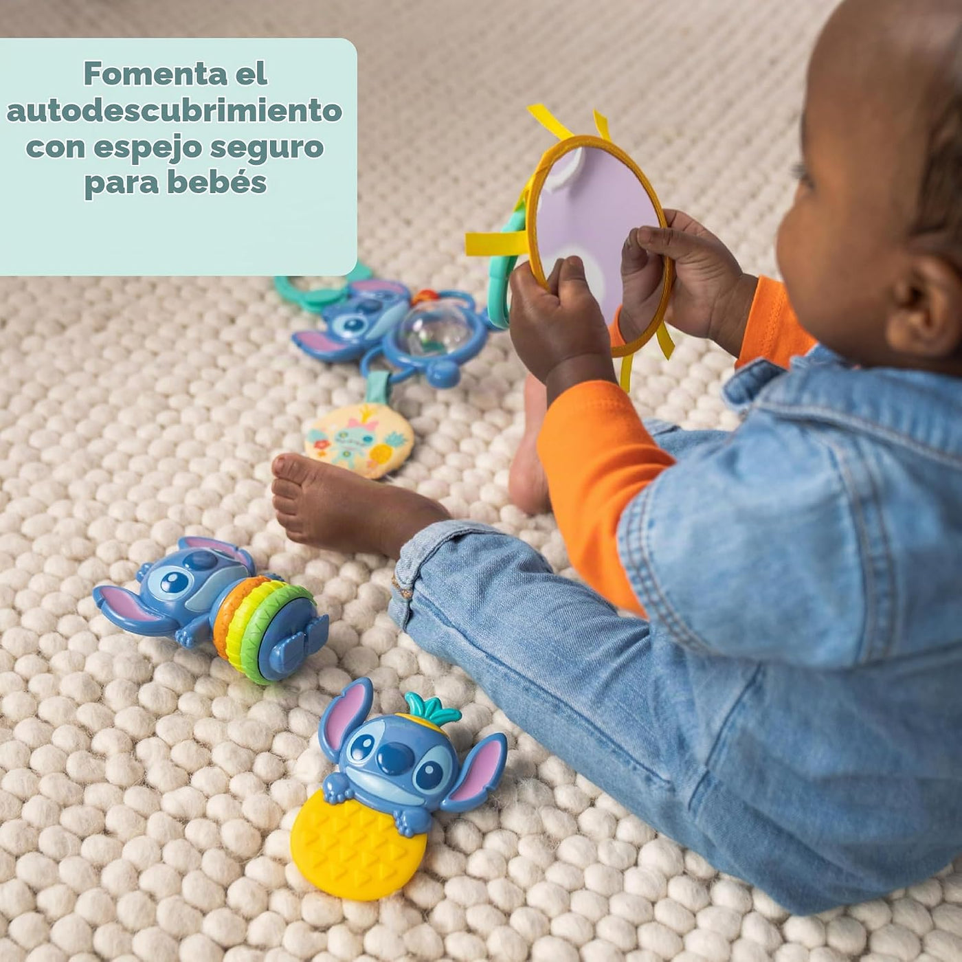 Bright Starts Disney Baby Stitch Tropical Treasures - Juego de rega...