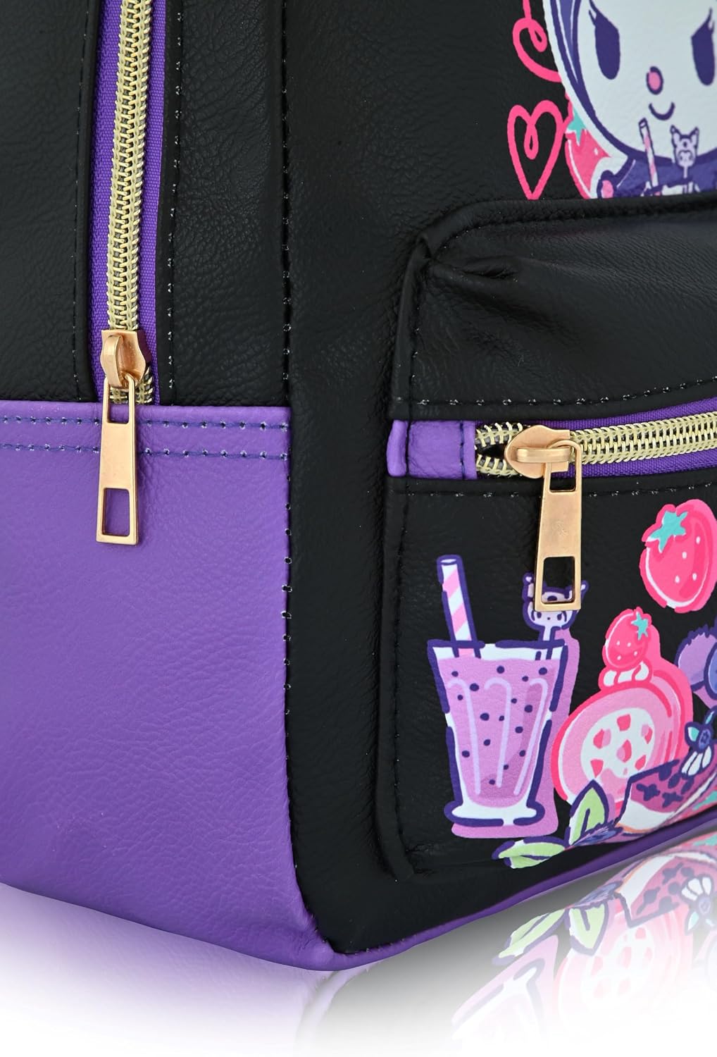 Sanrio Hello Kitty y sus amigos Kuromi Mochila | Mini bolso de piel...