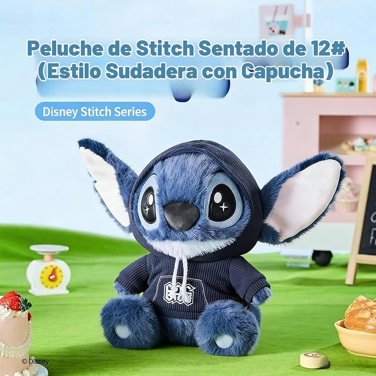 MINISO Disney Lilo & Stitch - Peluche de punto sentado de 14 pu...