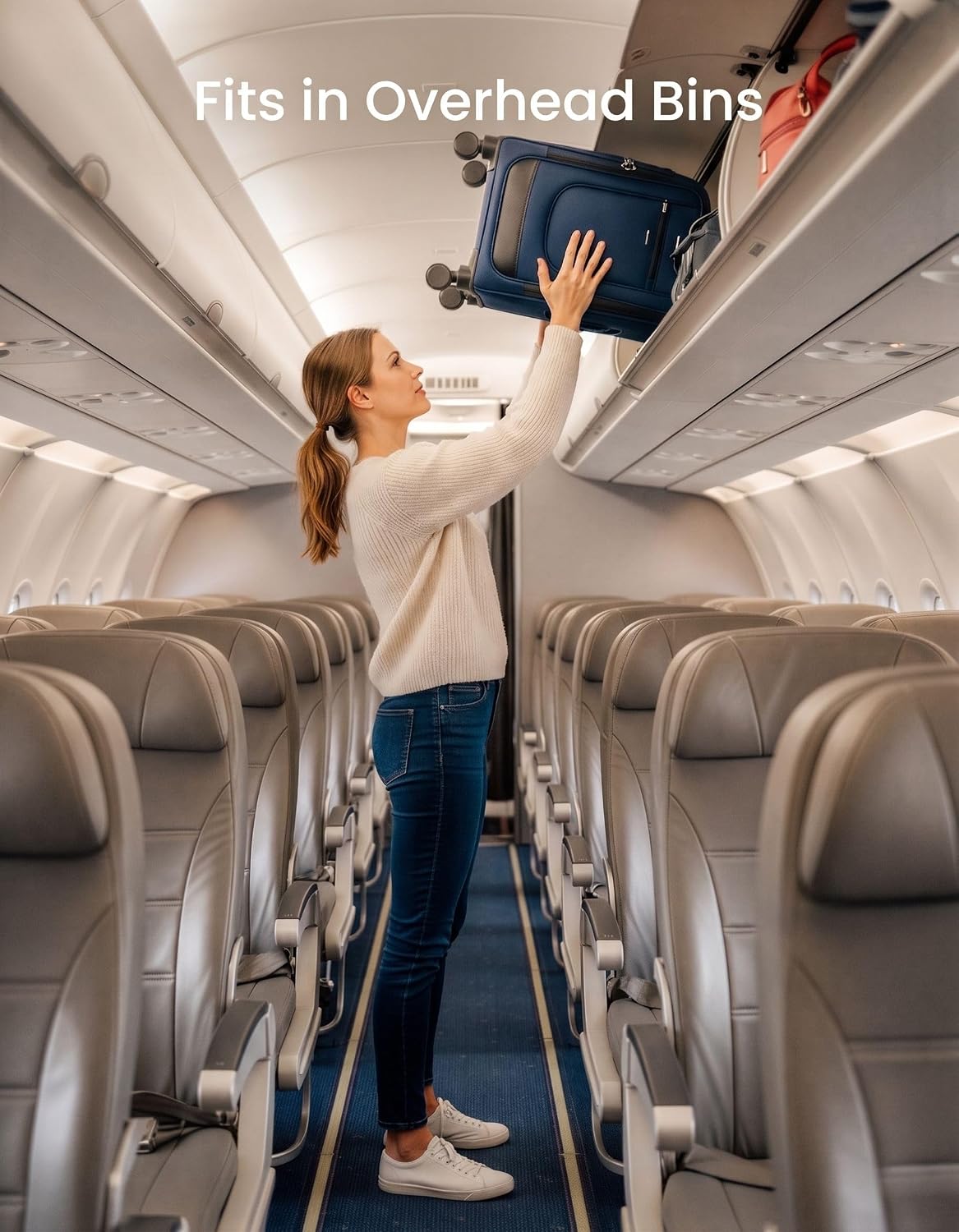 LOVEVOOK Maletas Softside con ruedas para viajes para mujeres y hom...