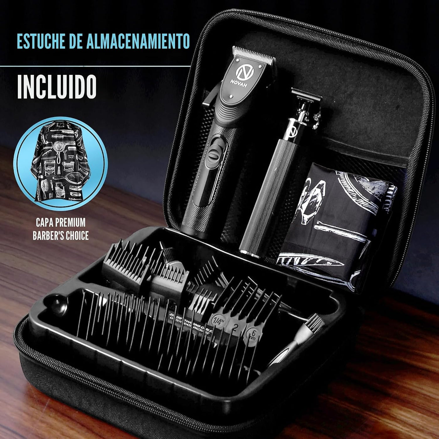 NOVAH Grooming - Cortapelo profesional para hombres, juego de corta...